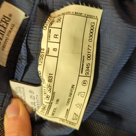 Pal Zileri Gruppo Forall 3 Button Pure Virgin Wool Sport Coat - Men's Size 40R - Picture 8 of 10